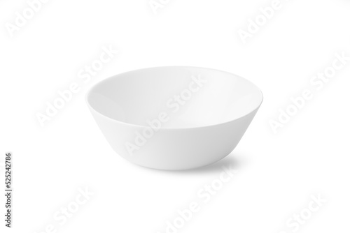 white bowl on a white background