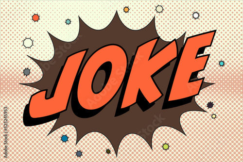 Joke Abstract cartoon frame vector background. pattern symbol