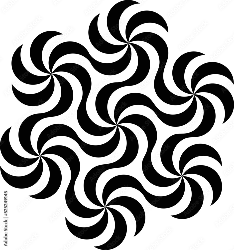 Fototapeta premium Illusion Vector illustration. illusion image or clip art.