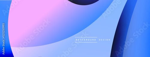 Creative geometric wallpaper. Minimal abstract background. Circle and wave composition vector illustration for wallpaper banner background or landing page