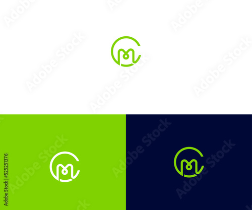 CM, MC Letter Logo Vector Template Abstract Monogram Symbol