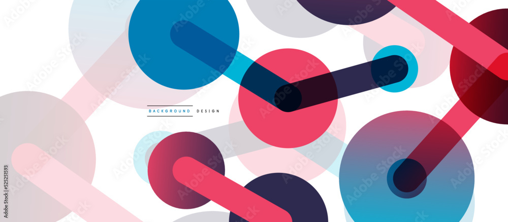 Abstract background. Round dots connected by lines. Trendy techno business template for wallpaper, banner, background or landing Abstract background. Round dots connected by lines. Trendy techno business template for wallpaper, banner, background or landing