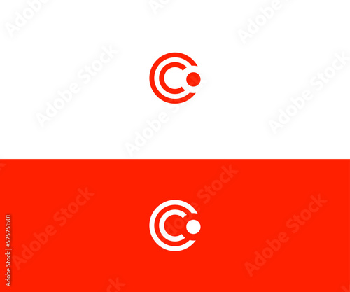 C, CC Letter Logo Vector Template Abstract Monogram Symbol photo