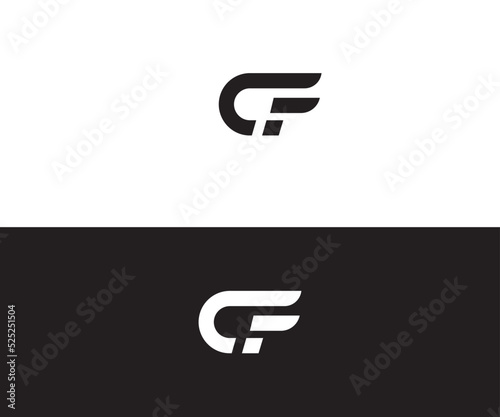 cf, fc Letter Logo Vector Template Abstract Monogram Symbol photo