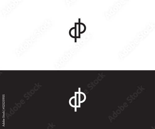DP, PD Letter Logo Vector Template Abstract Monogram Symbol photo