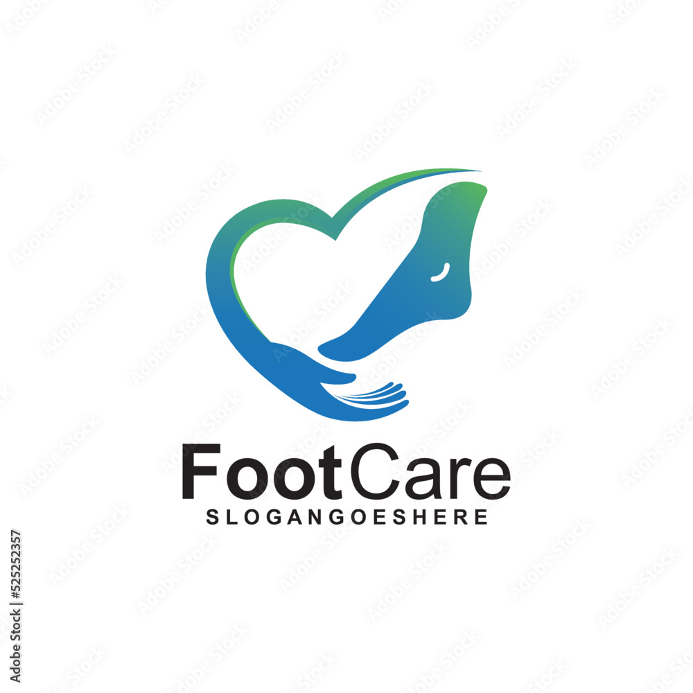 Foot Care Logo Template Design Vector. Design concept for Foot care, health service and business Foot Care Logo Template Design Vector. Design concept for Foot care, health service and business