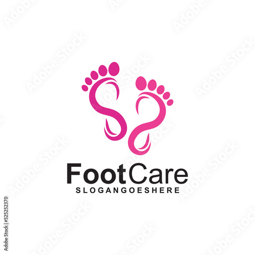 Foot Care Logo Template Design Vector. Design concept for Foot care, health service and business