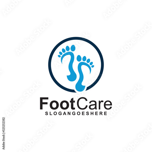 Foot Care Logo Template Design Vector. Design concept for Foot care, health service and business