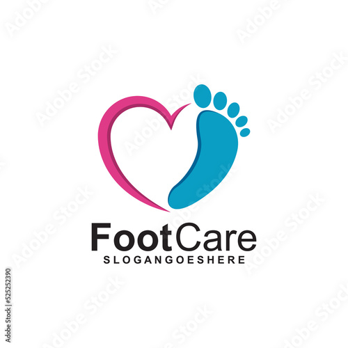 Foot Care Logo Template Design Vector. Design concept for Foot care, health service and business