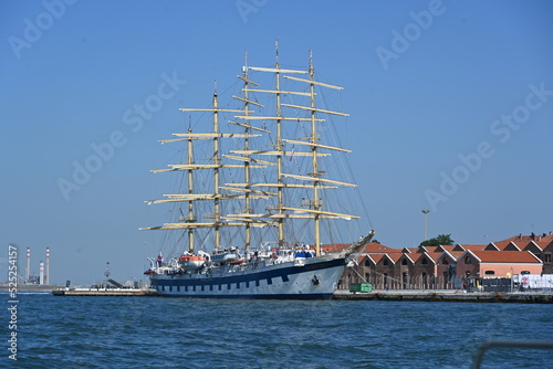 A clipper ship in Venice