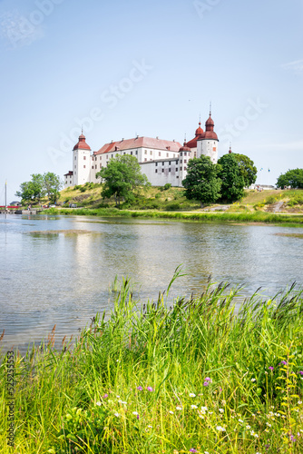 Lacko castle - summer vertical view