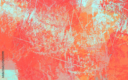 Abstract grunge texture multicolor orange color background