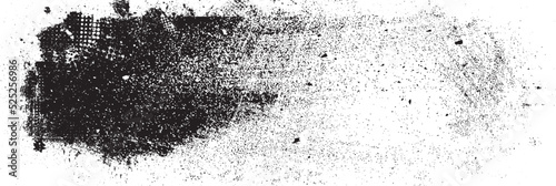 Sprayed black line .Graffiti art design . Noise dispersion logo . Spray effect .Grunge, grainy, gritty texture . Distressed element .vector 