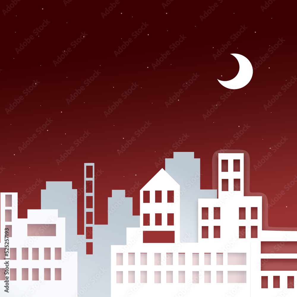 City at night background clipart