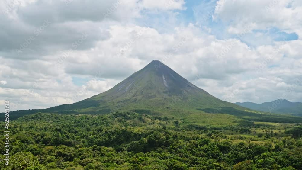 Arenal Volcano National Park Landscape of Costa Rica Tropical Rainforest and Jungle Scenery, Aerial View of Nature in Central America Arenal Volcano National Park Landscape of Costa Rica Tropical Rainforest and Jungle Scenery, Aerial View of Nature in Central America