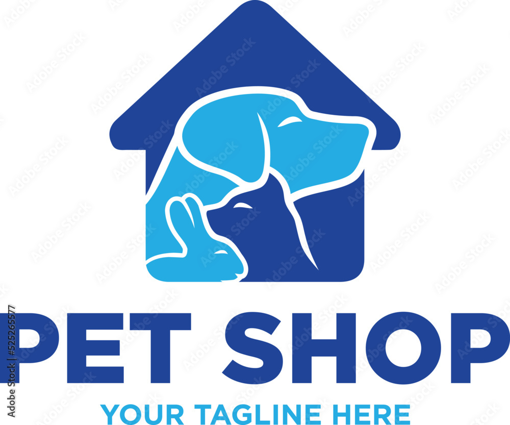 pet shop logo Векторный объект Stock | Adobe Stock