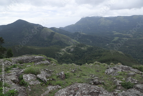 mountain landscape with clouds