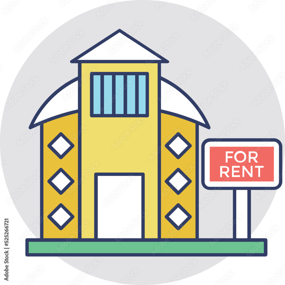 For Rent Vector Icon For Rent Vector Icon