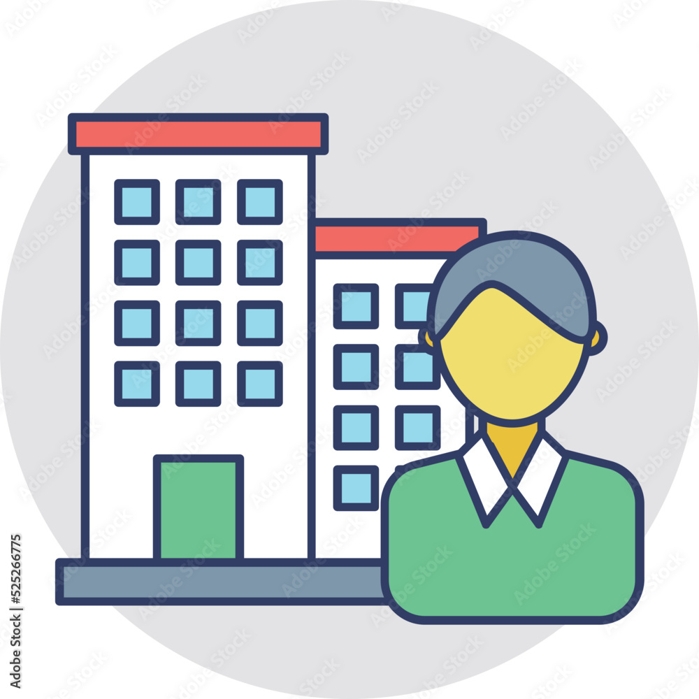Property Agent Vector Icon Property Agent Vector Icon