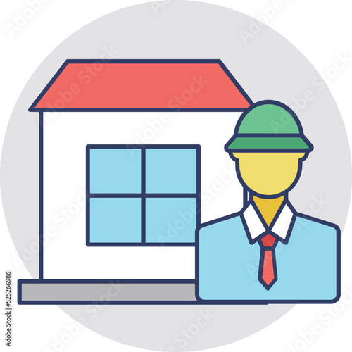 Real Estate Agent Vector Icon