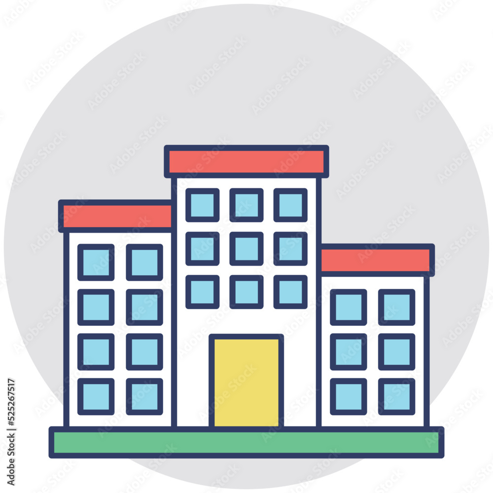 Building Vector Icon Building Vector Icon
