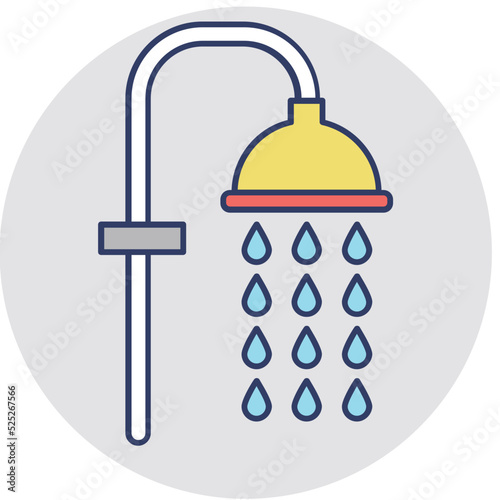 Shower Vector Icon