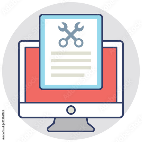 Content Management Vector Icon