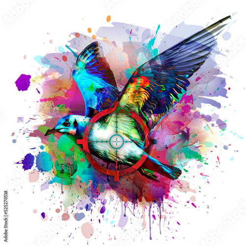 a bird flying in the sky at...