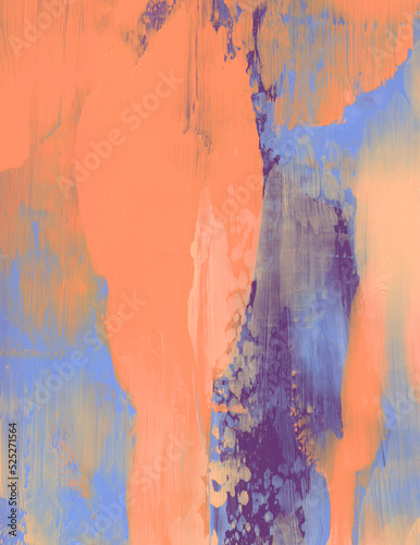 Beautiful abstract painting. Versatile artistic image for creative design projects: posters, banners, postcards, magazines, covers, prints, wallpapers. Mixed media.