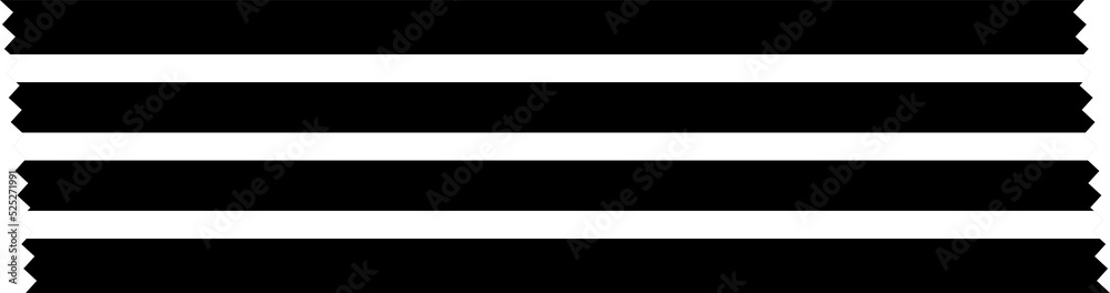 Black and white minimal patterned paper decoration tape. Flat design illustration. Black and white minimal patterned paper decoration tape. Flat design illustration.