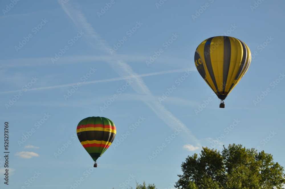 décollage de montgolfière du château Brissac 2022