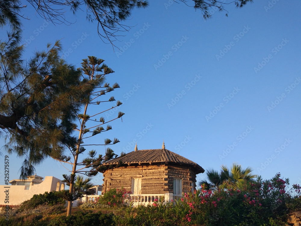 Tropical beach house at Montazah Gardens, Alexandria, Egypt Tropical beach house at Montazah Gardens, Alexandria, Egypt
