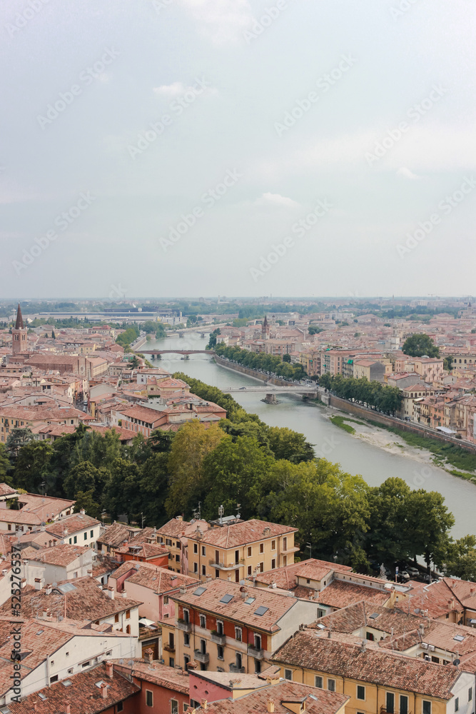 View from the observation deck of Verona