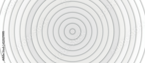 Fototapeta Naklejka Na Ścianę i Meble -  Abstract white and grey paper geometric circles shape vector with drop shadows on white background.