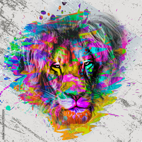 graffiti on the wall with t...