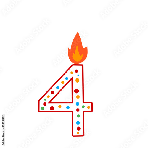 Candles Birthday vector elements 