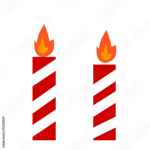 Candles Birthday vector elements 