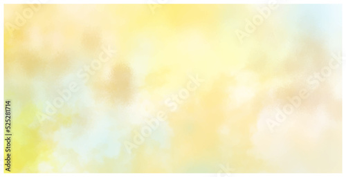 Colorful watercolor background of abstract sunset sky with paint blotches and soft blurred texture.Abstract watercolor drawing on a paper image. grunge texture and backdrop background .>