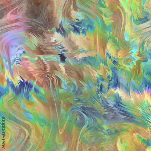 Abstract wave psychedelic t...