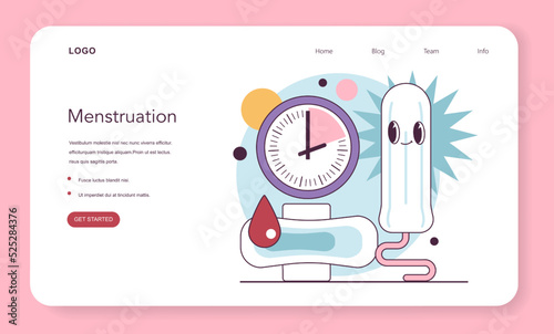 Female hygiene concept. Intimate health and self care. Period schedule
