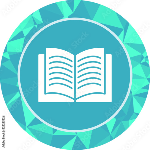 Unique Textbook Vector Icon