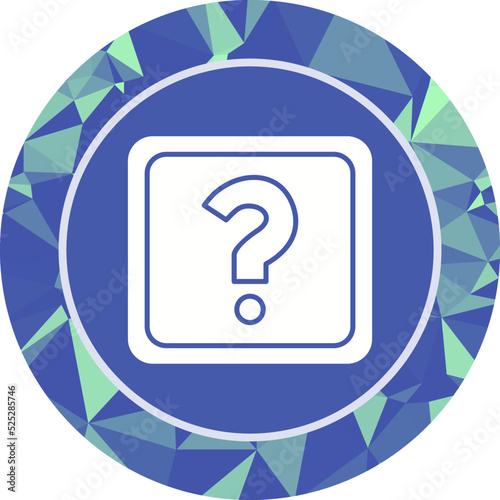 Unique Question Mark Vector Icon