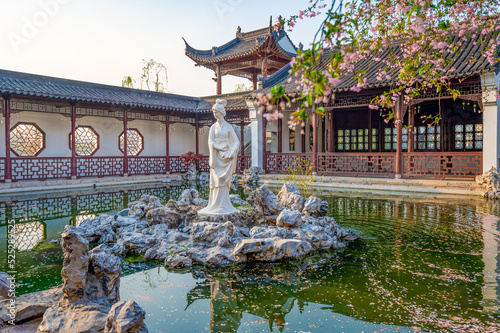 Foto Mochou Lake Park, Nanjing, Jiangsu Province, China in spring