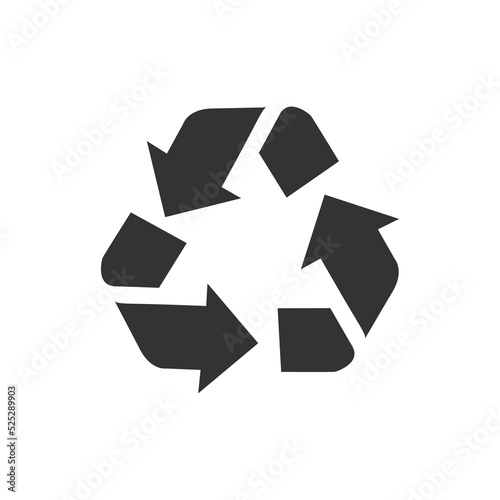 trash can icon. Vector illustration isolated on white background.