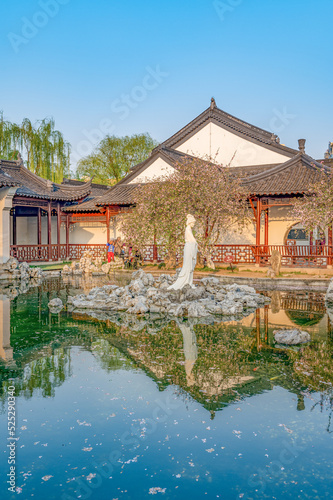 Mochou Lake Park, Nanjing, Jiangsu Province, China in spring photo