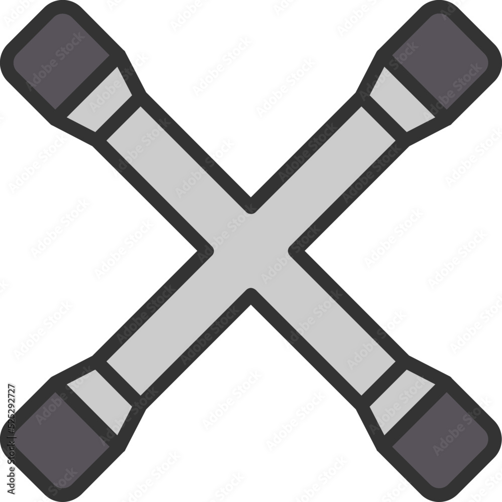 Cross Wrench Icon