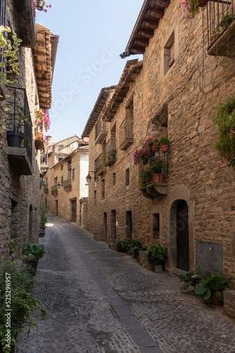 Fototapeta Naklejka Na Ścianę i Meble -  medieval village of ainsa in the spanish pyrenees