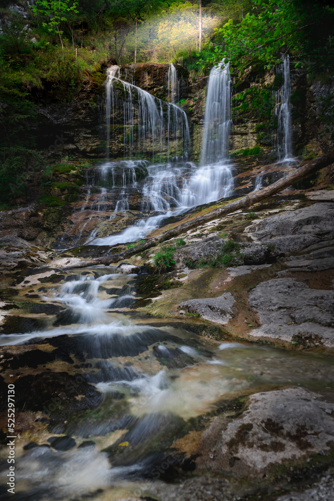 Waterfall in the Bavarian Alps near Inzell Waterfall in the Bavarian Alps near Inzell