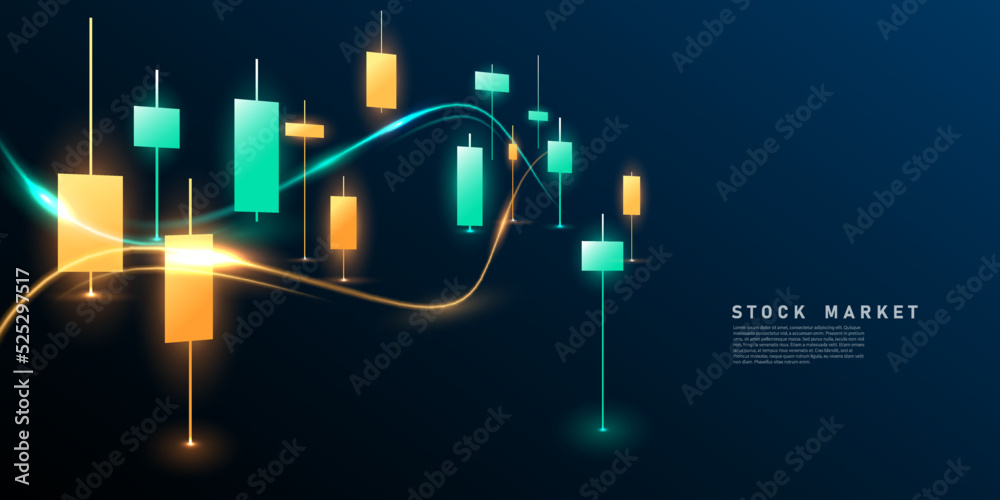 business vector illustration design Stock market charts or Forex ...