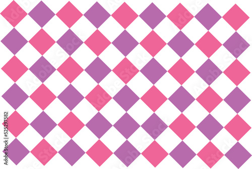 Beautiful patterned background for decorative plaid, argyle cloth, pink purple gingham.